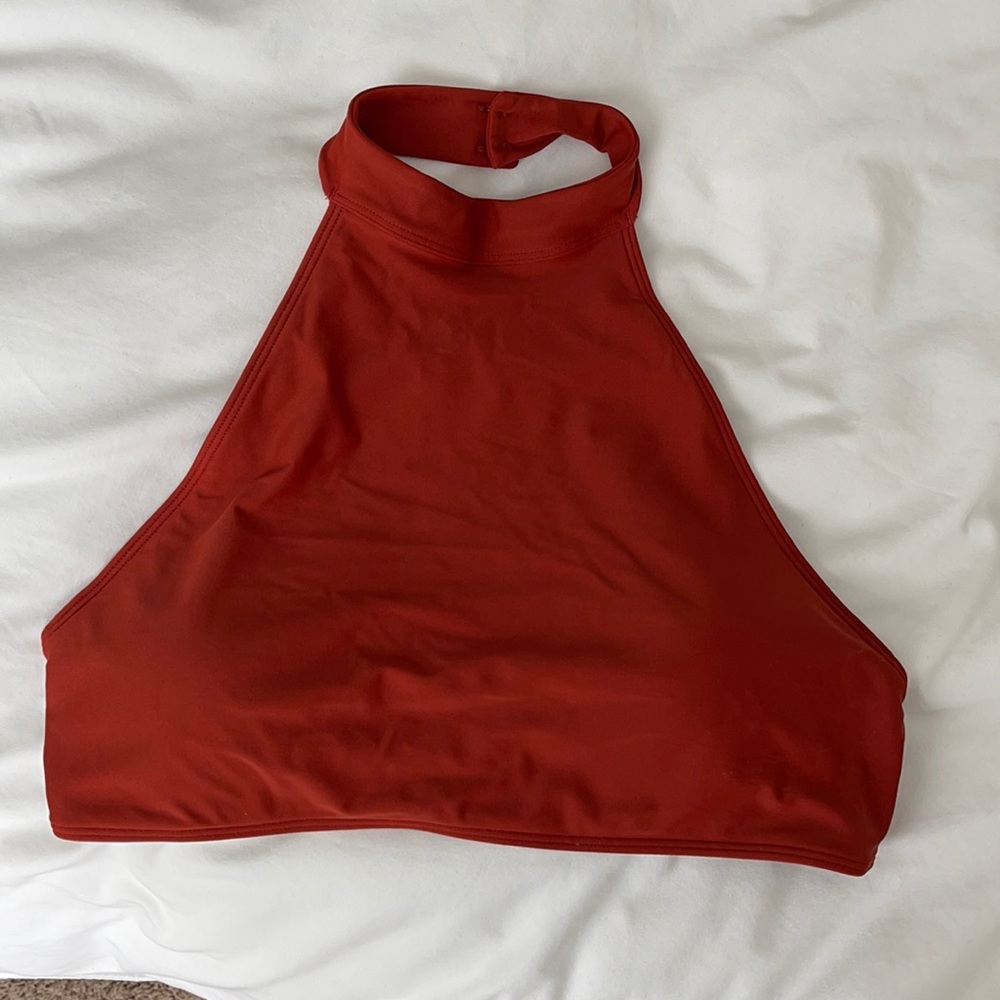 Aerie High Neck Bathing Suit Top